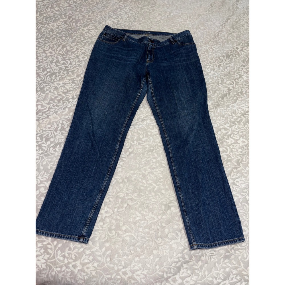 J. Jill Relaxed Fit Boyfriend Jeans Womens 14 Cotton‎ Straight Leg (F18)